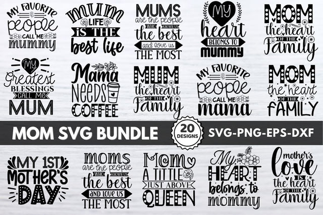 Mom Football SVG Bundle SVG DESIGNISTIC 