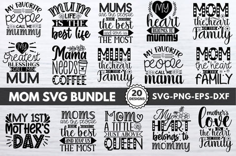Mom Football SVG Bundle SVG DESIGNISTIC 