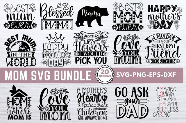 Mom Football SVG Bundle SVG DESIGNISTIC 