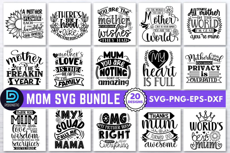 Mom Football SVG Bundle SVG DESIGNISTIC 