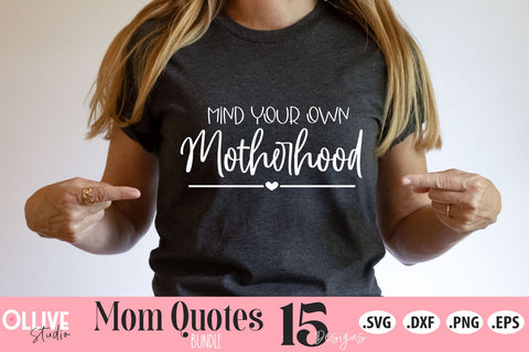 Mom Funny Quotes SVG Bundle | Mom SVG Bundle SVG Ollive Studio 