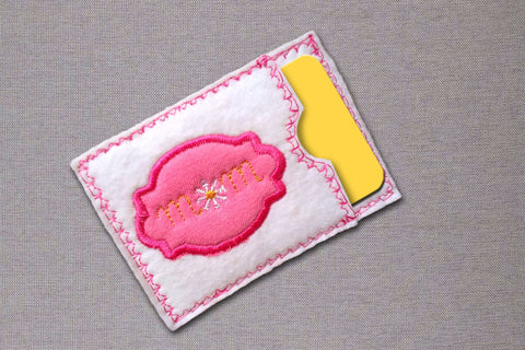 Mom Gift Card Holder ITH Applique Embroidery Embroidery/Applique Designed by Geeks 