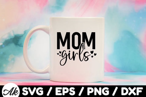 Mom girls svg SVG akazaddesign 