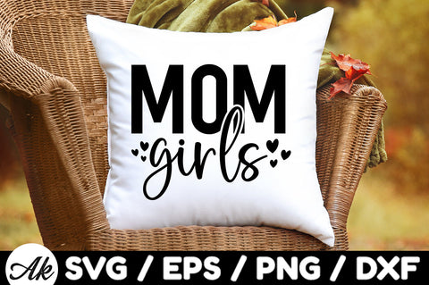 Mom girls svg SVG akazaddesign 