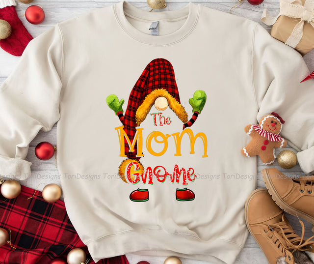 Mom Gnome Christmas Sublimation Design Download Sublimation ToriDesigns 