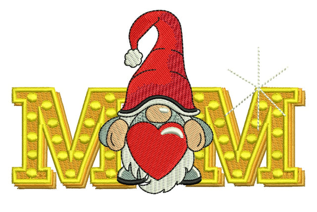 Mom Gnome Embroidery Design, Mothers Day Embroidery designs, Super Mom Machine Embroidery File Embroidery/Applique DESIGNS NextEmbroidery 