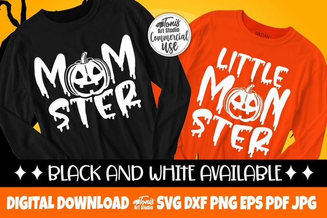 Mom Halloween SVG, Little Monster Svg, Pumpkin Svg SVG TonisArtStudio 
