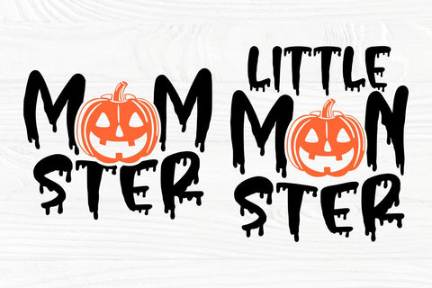 Mom Halloween SVG, Little Monster Svg, Pumpkin Svg SVG TonisArtStudio 