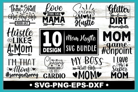 Mom Hustle Bundle SVG Ariyan 