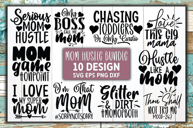 Mom Hustle Bundle SVG Ariyan 
