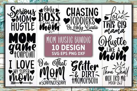 Mom Hustle Bundle SVG Ariyan 