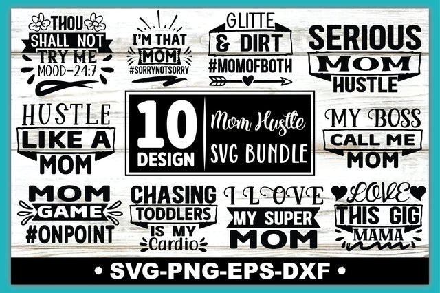 Mom Hustle Bundle SVG Ariyan 