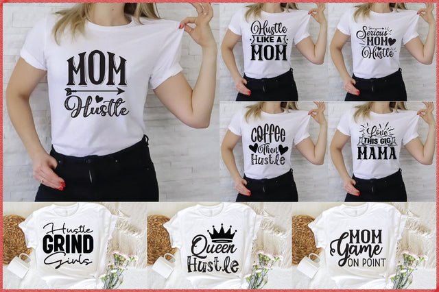 Mom Hustle Svg Bundle 12 Design SVG Creativeart88 