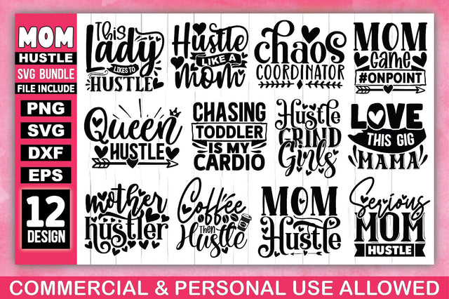 Mom Hustle SVG Bundle SVG Ariyan 