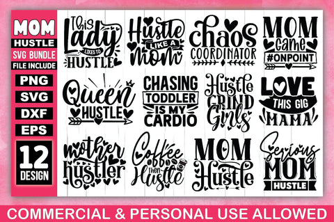 Mom Hustle SVG Bundle SVG Ariyan 