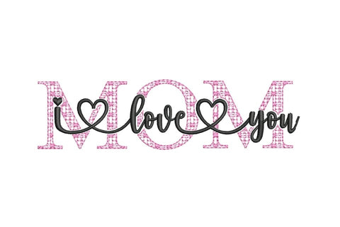 Mom I love you embroidery design, Mothers Day embroidery design, Mothers Day embroidery design. Embroidery/Applique DESIGNS ArtEMByNatalia 