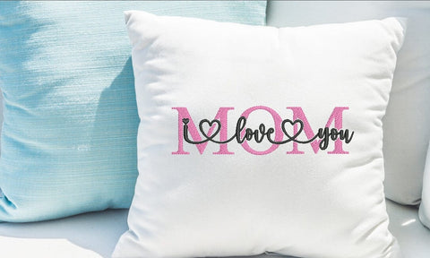 Mom I love you embroidery design, Mothers Day embroidery design, Mothers Day embroidery design. Embroidery/Applique DESIGNS ArtEMByNatalia 