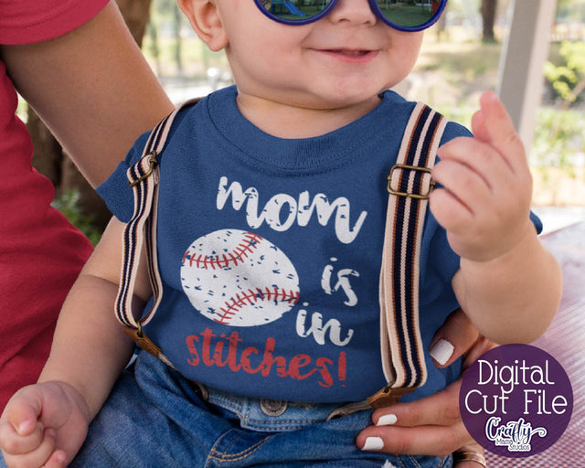 Mom Is In Stitches Svg - Baseball Svg - Funny Mom Svg SVG Crafty Mama Studios 