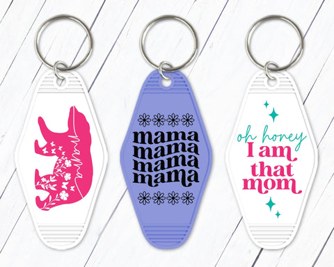 Mom Keychain SVG Bundle - Mom Motel Keychain SVG, Vintage Keychain SVG, Mom Life Keychain SVG, Retro Keychain SVG SVG GraphicsTreasures 