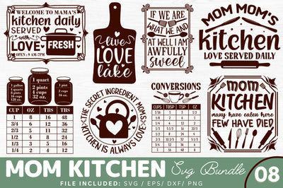 Mom Kitchen SVG Bundle SVG Regulrcrative 