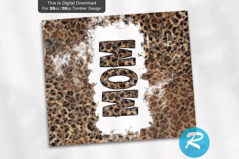 Mom leopard 20 oz / 30 oz Tumbler PNG Sublimation Regulrcrative 