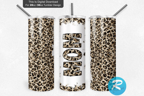 Mom leopard 20 oz / 30 oz Tumbler PNG Sublimation Regulrcrative 