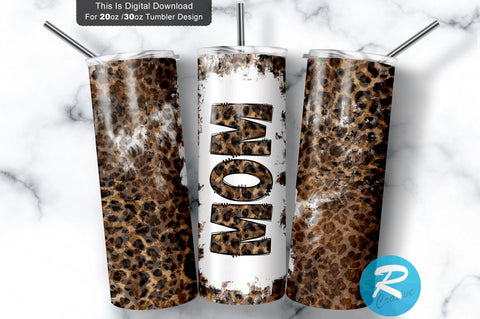 Mom leopard 20 oz / 30 oz Tumbler PNG Sublimation Regulrcrative 
