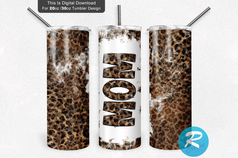 Mom leopard 20 oz / 30 oz Tumbler PNG Sublimation Regulrcrative 