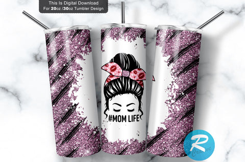 Mom life 20 oz / 30 oz Tumbler PNG Sublimation Regulrcrative 