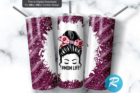 Mom life 20 oz / 30 oz Tumbler PNG Sublimation Regulrcrative 
