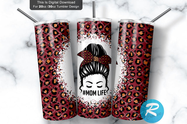 Mom life 20 oz / 30 oz Tumbler PNG Sublimation Regulrcrative 