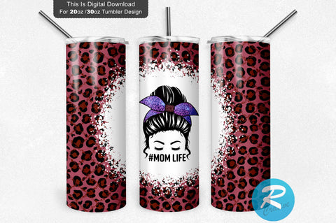 Mom Life 20 oz / 30 oz Tumbler PNG Sublimation Regulrcrative 