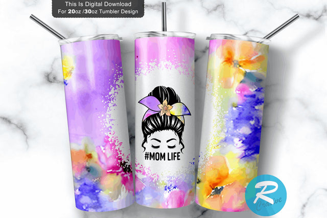 #mom life 20 oz / 30 oz Tumbler PNG Sublimation Regulrcrative 