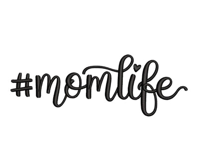 Mom Life Embroidery Design, 5 sizes, Instant Download Embroidery/Applique DESIGNS Nino Nadaraia 