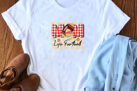 Mom Life Football Sublimation SVGArt 