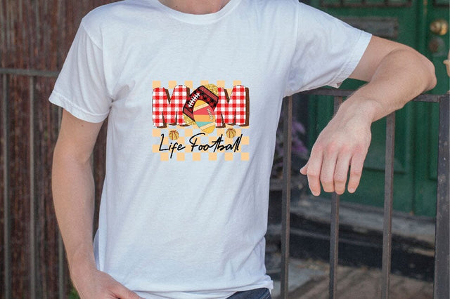 Mom Life Football Sublimation SVGArt 