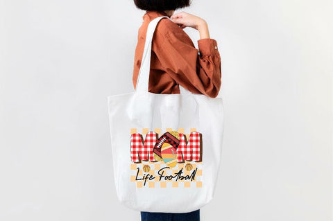 Mom Life Football Sublimation SVGArt 