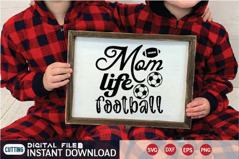 mom life football SVG designer krishna 