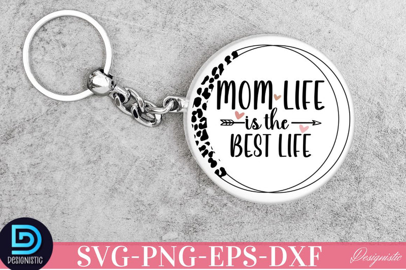 MOM life keychain SVG Bundle, Mama Keychain SVG Bundle - So Fontsy