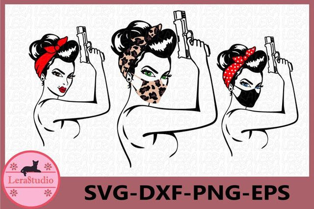 Mom life Mask Leopard svg SVG Lerastudio 