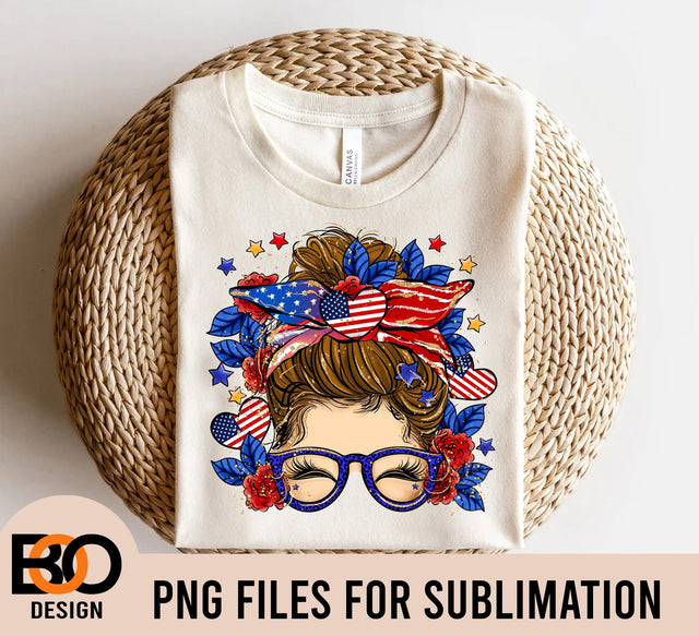 Mom Life Messy Bun, American Flag png, usa flag mom Sublimation png, Momlife png, Messy Bun Png, Messy Bun Clipart, Messy Bun Sublimation Sublimation BOO-design 