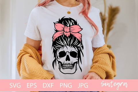 Mom Life Messy Bun Bundle Svg File Free For Commercial Use SVG Sintegra 