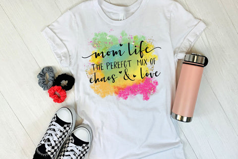 Mom Life - Mother's Day Sublimation I Mom Shirt PNG Sublimation Happy Printables Club 