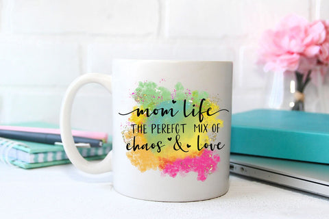 Mom Life - Mother's Day Sublimation I Mom Shirt PNG Sublimation Happy Printables Club 