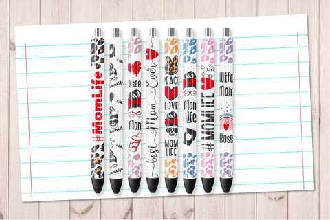 Mom Life Pen Wraps SVG Mothers Day SVG Bundle SVG OrangeBrushStudio 