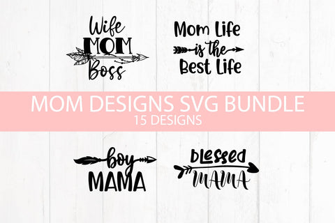 Mom Life Quotes SVG Bundle Free Commercial Use SVG Sintegra 