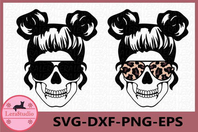 Mom life Skull svg SVG Lerastudio 