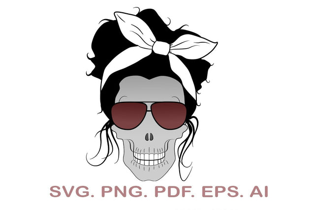 Mom life Skull SVG SVG MagicDesignUS 
