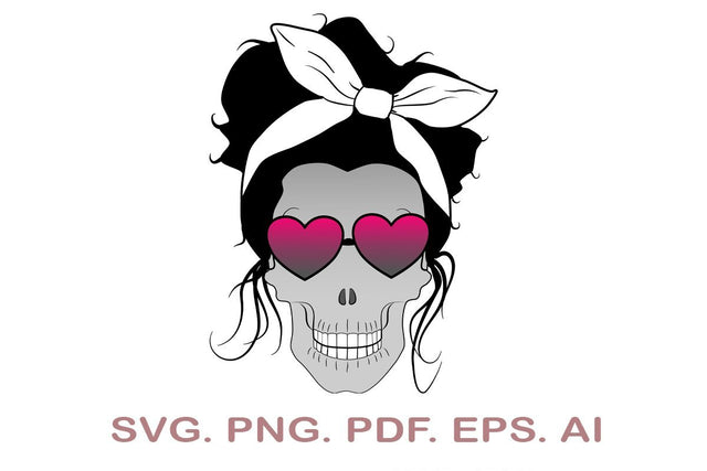Mom Life Skull SVG SVG MagicDesignUS 