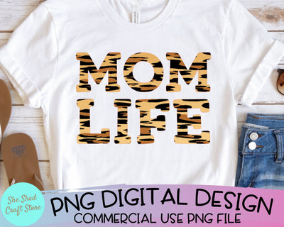 Mom Life Sublimation Png, Cheetah PNG, Mom Life Png, Sublimation Design, Digital, DTG Designs, Mom Sublimation File, Sublimation Printable SVG She Shed Craft Store 